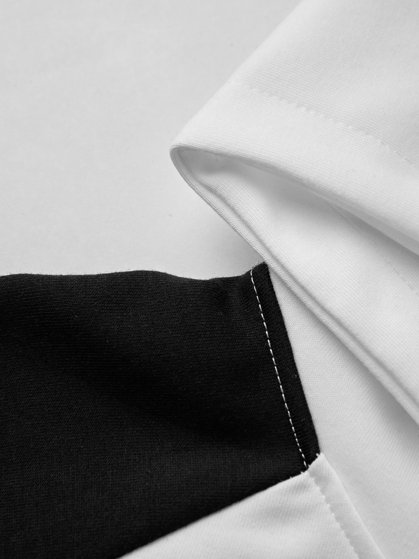 Sudadera extragrande con capucha y estampado de telaraña para hombre-5