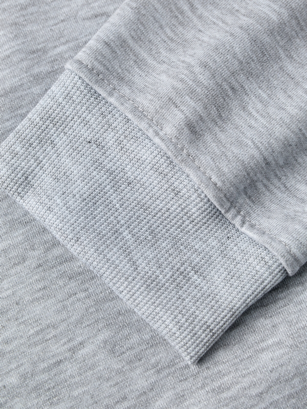 Sudadera con doble cremallera de color liso para hombre-5