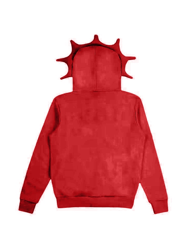 Sudadera extragrande con cremallera y estampado divertido para hombre-1