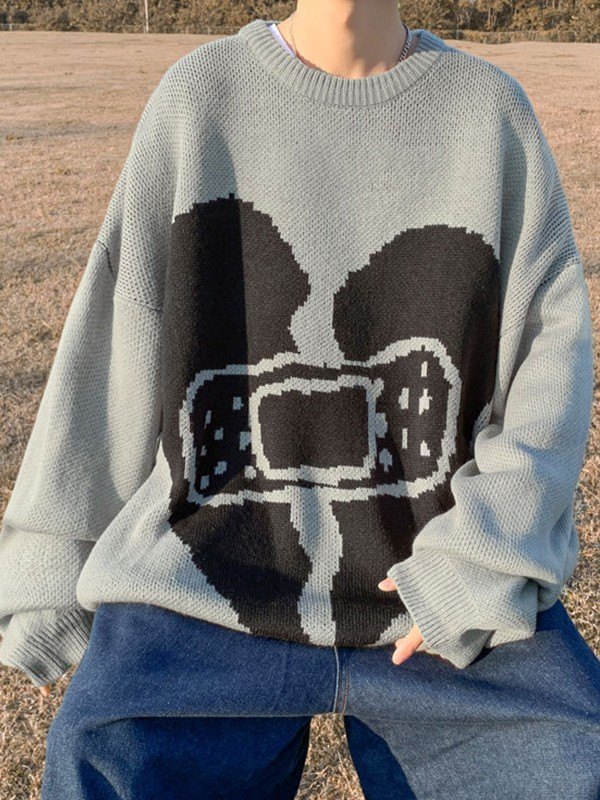 Jersey de hombre en jacquard con corazones-1