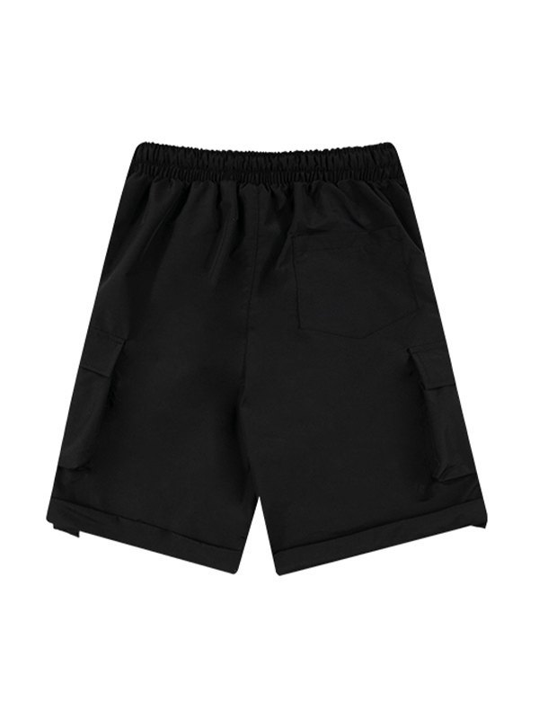 Shorts cargo de pierna recta para hombre-4