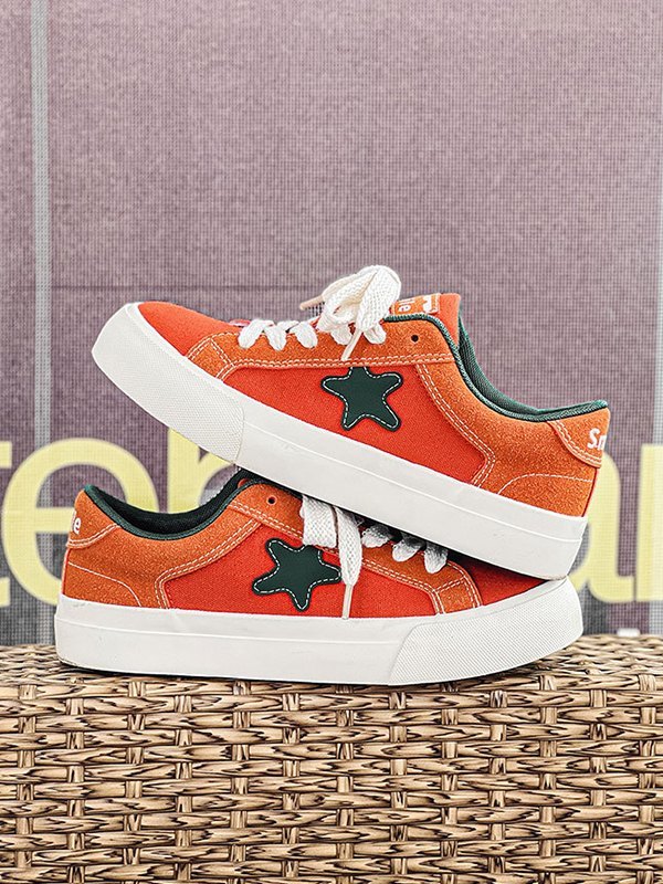 Zapatillas de hombre con parche de estrella en contraste-3