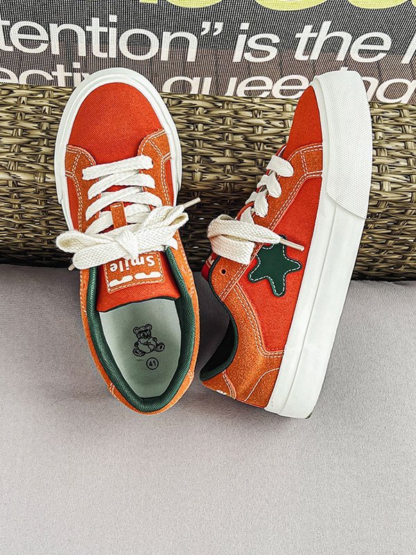 Zapatillas de hombre con parche de estrella en contraste-4